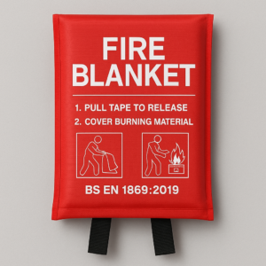 Premium Fire Blanket – 1m x 1m (BS EN 1869:2019 Certified)